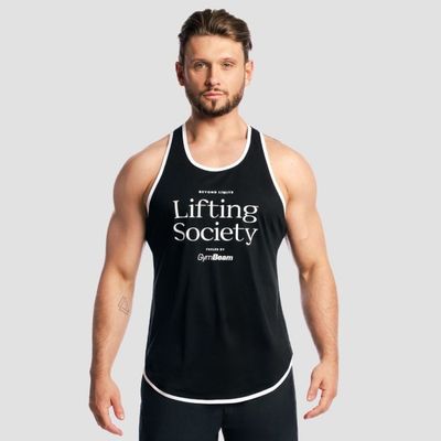 Tielko Lifting Society Black - GymBeam, veľkosť M