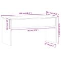 vidaXL Konferenčný stolík čierny 102x50,5x52,5 cm spracované drevo