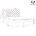 vidaXL Polohovací postel s matrací Tmavomodrá 180 x 200 cm Zamat