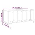 vidaXL Skrinka na platne dymový dub 100x38x48 cm kompozitné drevo