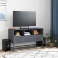vidaXL TV skrinka antracitová 100,5x39x60,5 cm oceľ