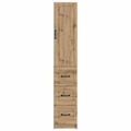 vidaXL Sada skríň 2 ks 33 x 34,5 x 87 cm Kompozitné drevo Dub artisan