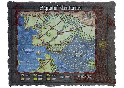 Mapa Západního Tentariasu