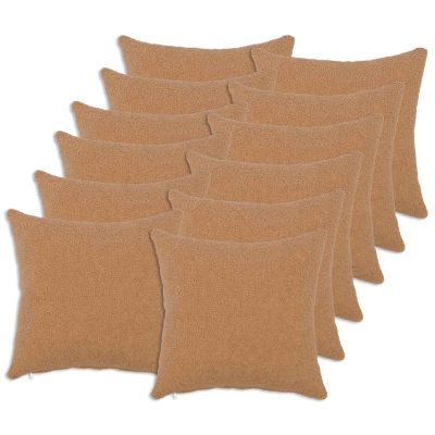 vidaXL Poťah na podložku 12 pcs HEERLEN Béžová 45 x 45 cm Bouclé