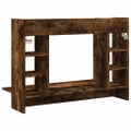 vidaXL Nástenný stolík dymový dub 105x48x75 cm kompozitné drevo