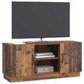 vidaXL TV skrinka 102 x 34,5 x 47 cm Staré drevo Kompozitné drevo