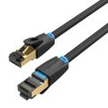 Sieťový kábel Vention IKABI Cat.8 SFTP, 1 m (čierny)