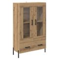 vidaXL Highboard CORONA Remeselný dub 69,5 x 31 x 115 cm
