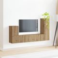 vidaXL Zostava TV skriniek 3 ks Remeselný dub Kompozitné drevo