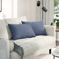 vidaXL Vankúše na pohovku 2 pcs Modrá 60 x 40 cm Kordúrová tkanina