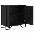 vidaXL Servírovacia skriňa Čierny dub 78 x 35 x 74.5 cm