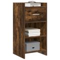 vidaXL Servírovacia skriňa Dymový dub 40 x 36 x 80 cm Kompozitné drevo