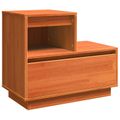 vidaXL Nočný stolík Včelí hnedý 60 x 34 x 51 cm Kompozitné drevo