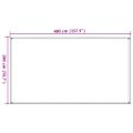 vidaXL Koberec do stanu 200x400 cm modrý HDPE