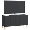 vidaXL TV skrinka 99 x 34,5 x 50 cm Čierna Kompozitné drevo