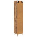 vidaXL Highboard 2 ks Staré drevo 34,5 x 34 x 180 cm Kompozitné drevo