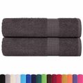 vidaXL Sprchové uteráky FROGN 2 ks antracitové 70x140 cm 360 g/m²