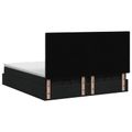 vidaXL Ottoman posteľ s matracom a LED Čierna 200 x 200 cm Látka