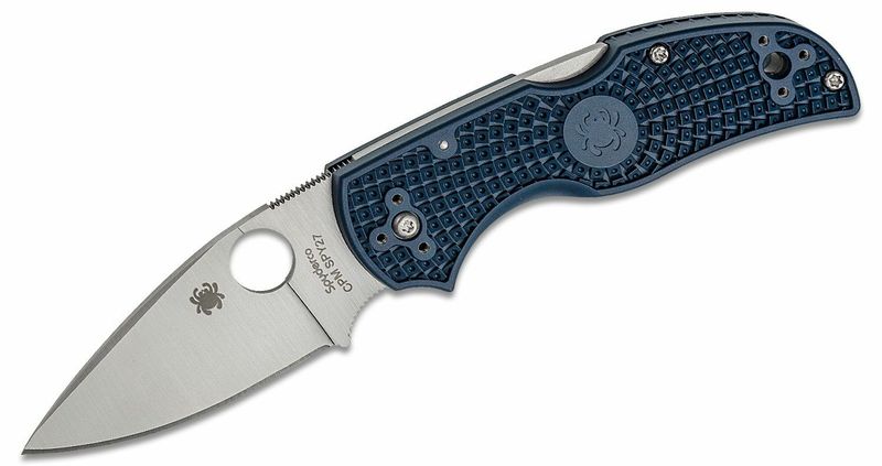Spyderco C41PCBL5 Native 5 Lightweight CPM SPY27 vreckový nôž 7,5 cm, Satin, modrá, FRN