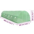 vidaXL Skleník 27 m² 900x300x200 cm