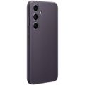 Samsung vegánsky kožený obal pre Samsung Galaxy S24 Plus tmavofialová