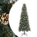 vidaXL Umelý vianočný stromček Zelená 240 cm PVC, plast a oceľ