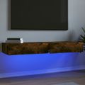 vidaXL TV skrinky s LED svetlami 2 ks dymový dub 60x35x15,5 cm
