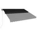vidaXL Automaticky zaťahovacia markíza 400x300 cm antracitová