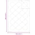 vidaXL 2-v-1 Prikrývka 200 x 140 x 10 cm Zima Polyester Biela