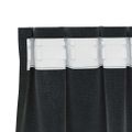 vidaXL Zatemňovacie závesy 2 ks Čierna 140 x 225 cm Zamat