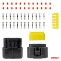 Sada elektrických konektorov vodotesných 12 PIN 2,2 mm AMiO-04352