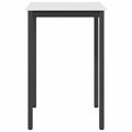 vidaXL Barový stôl Biela 70 x 70 x 105 cm Masívne borovicové drevo