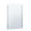 vidaXL Kúpeľňové nástenné zrkadlo s LED osvetlením 60x80 cm