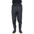 VidaXL Waist Waders s čižmami čierna veľkosť 43