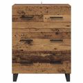 vidaXL Servírovacia skriňa Staré drevo 69,5 x 34 x 90 cm