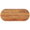 vidaXL Stolová doska 120x50x3,8 cm oválna masívna akácia