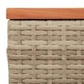 vidaXL Záhradné príručné stolíky 2ks béžové 55x34x37cm polyratan masív
