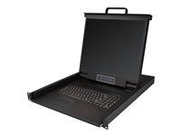 LCD KVM Console Drawer (RKCONS1901) - KVM konzola - USB - 19" - pripevniteľný na regál - 1280 x 1024 - 250 cd/m² - 1000:1 - VGA - čierna - 1U