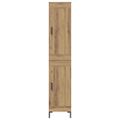 vidaXL Highboard Remeselný dub 34,5 x 34 x 180 cm Kompozitné drevo