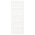vidaXL Dvere do stodoly biele 80x1,8x204,5 cm masívna borovica