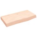 vidaXL Nástenná polica 60x30x(2-6) cm neošetrený dubový masív