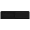 TV skrinka vidaXL Dub čierny 100x31x25,5 cm Konštrukčné drevo