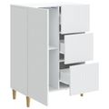 vidaXL Servírovacia skriňa Biela 66 x 34,5 x 90 cm Kompozitné drevo