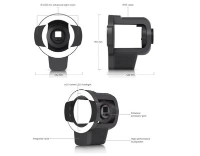 Ubiquiti UACC-Pro-Bullet-Enhancer-B, Pro Bullet Enhancer, čierna