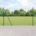 vidaXL Pletivový plot s betónovým podstavcom 25 x 1,6 m Zelená
