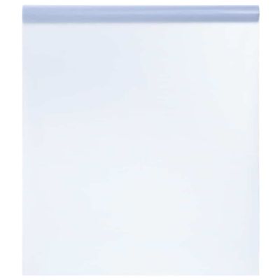 vidaXL Okenná fólia statická matná sivá 90x500 cm PVC