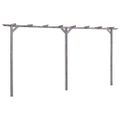 vidaXL Záhradná pergola, sivá 400x40x205 cm, impregnovaná borovica