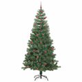 vidaXL Vianočný stromček Zelená 240 cm PVC