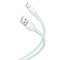 XO kábel NB212 USB - USB-C 1,0 m 2,1A zelený