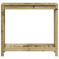 vidaXL Stôl na presádzanie s policou 82,5x35x75 cm impreg. borovica